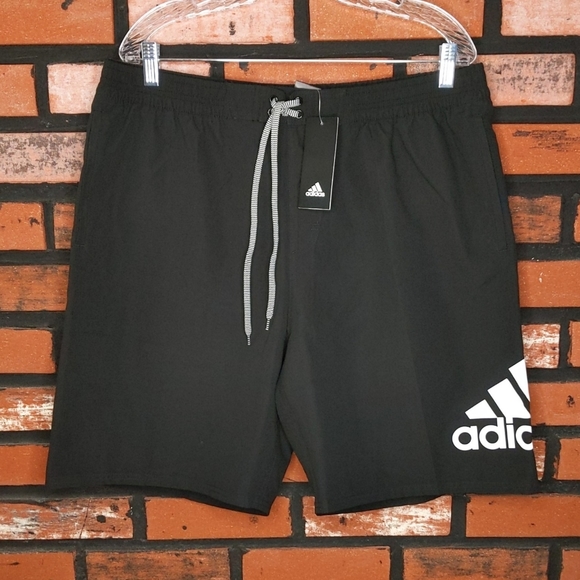 adidas Shorts Adidas Mens Swim Trunk Beach Volleyball Board Shorts Xl Black White Nwt New